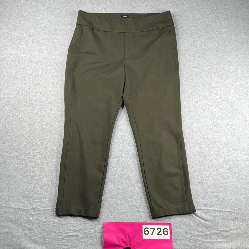Express Casual Pants Womens Size XL Olive Green Classic Stretch Pull On